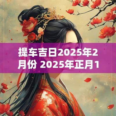 提车吉日2025年2月份 2025年正月11日吉日