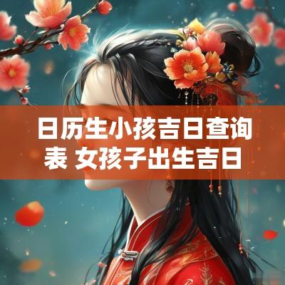 日历生小孩吉日查询表 女孩子出生吉日一览表查询
