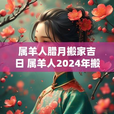 属羊人腊月搬家吉日 属羊人2025年搬家吉日