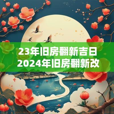 23年旧房翻新吉日 2025年旧房翻新改造吉日