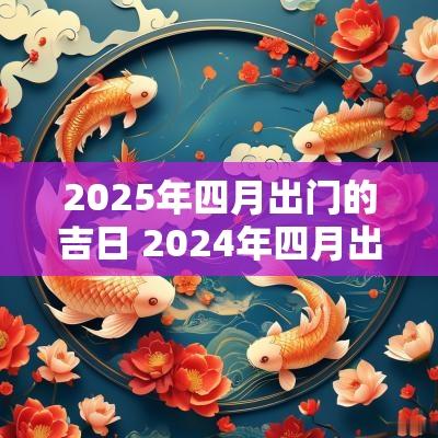2025年四月出门的吉日 2025年四月出门吉日一览表