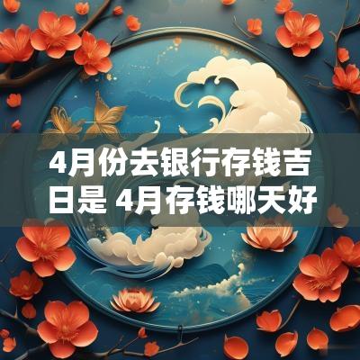 4月份去银行存钱吉日是 4月存钱哪天好