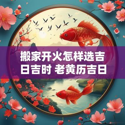 搬家开火怎样选吉日吉时 老黄历吉日吉时查询搬家