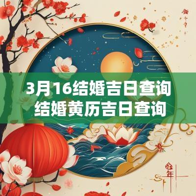 3月16结婚吉日查询 结婚黄历吉日查询