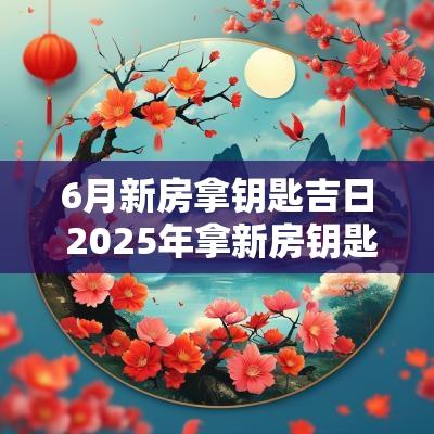 6月新房拿钥匙吉日 2025年拿新房钥匙吉日