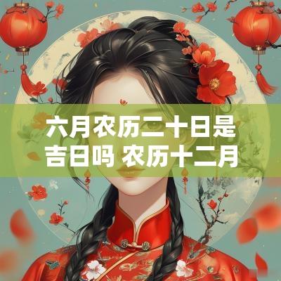 六月农历二十日是吉日吗 农历十二月二十日是吉日吗