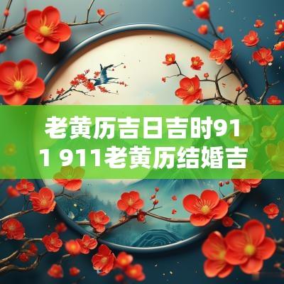 老黄历吉日吉时911 911老黄历结婚吉日查询