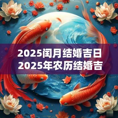 2025闰月结婚吉日 2025年农历结婚吉日一览表图片