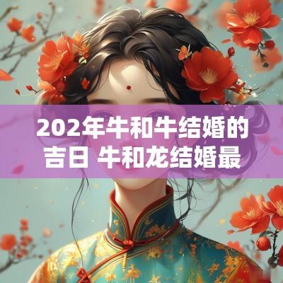 202年牛和牛结婚的吉日 牛和龙结婚最佳时间2025年