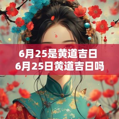 6月25是黄道吉日 6月25日黄道吉日吗