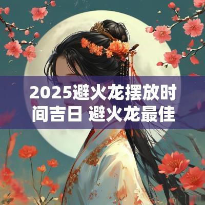 2025避火龙摆放时间吉日 避火龙最佳放置时间