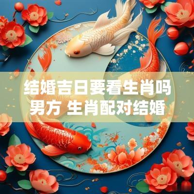 结婚吉日要看生肖吗男方 生肖配对结婚吉日查询
