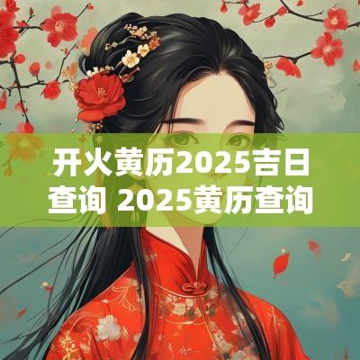 开火黄历2025吉日查询 2025黄历查询放生吉日