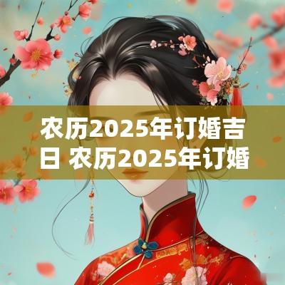 农历2025年订婚吉日 农历2025年订婚吉日查询