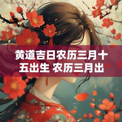 黄道吉日农历三月十五出生 农历三月出生吉日