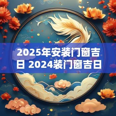2025年安装门窗吉日 2025装门窗吉日