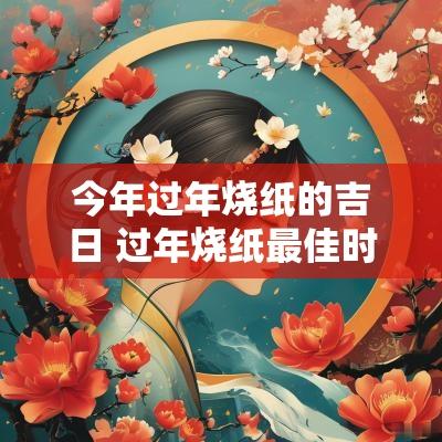 今年过年烧纸的吉日 过年烧纸最佳时间是哪一天