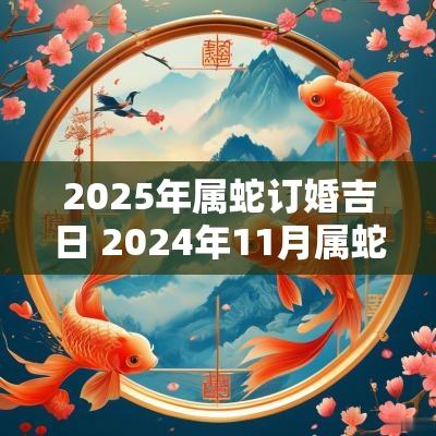 2025年属蛇订婚吉日 2025年11月属蛇订婚吉日一览表