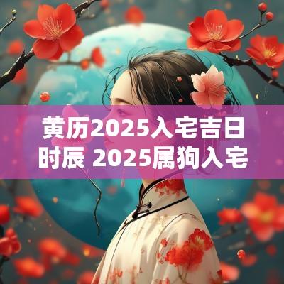 黄历2025入宅吉日时辰 2025属狗入宅最佳吉日