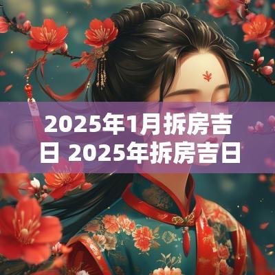 2025年1月拆房吉日 2025年拆房吉日一览表