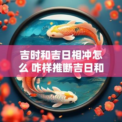 吉时和吉日相冲怎么 咋样推断吉日和吉时呢