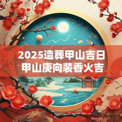 2025造葬甲山吉日 甲山庚向装香火吉日