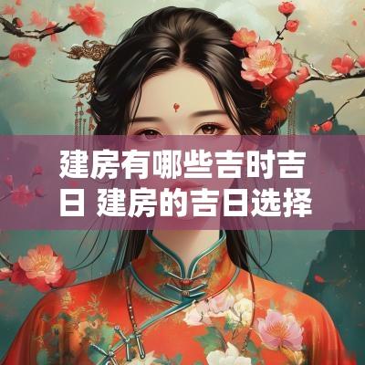 建房有哪些吉时吉日 建房的吉日选择方法有哪些