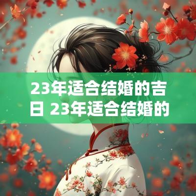 23年适合结婚的吉日 23年适合结婚的黄道吉日