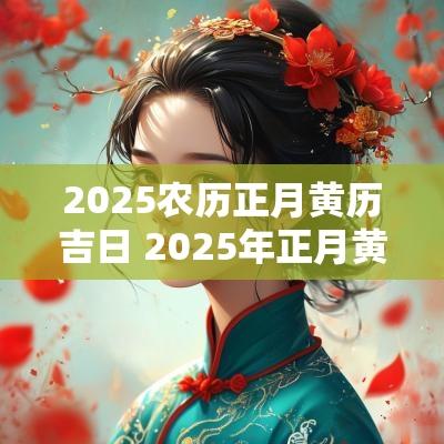 2025农历正月黄历吉日 2025年正月黄历查询吉日