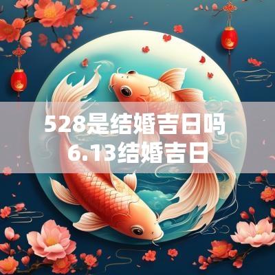 528是结婚吉日吗 6.13结婚吉日