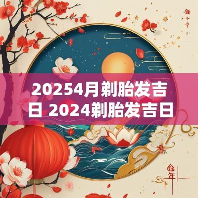 20254月剃胎发吉日 2025剃胎发吉日一览表