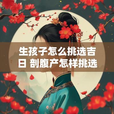 生孩子怎么挑选吉日 剖腹产怎样挑选吉日