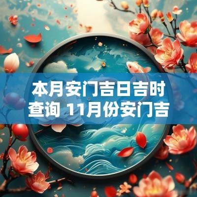 本月安门吉日吉时查询 11月份安门吉日吉时