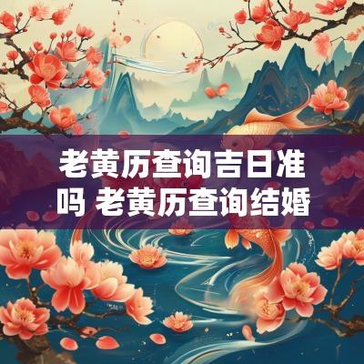 老黄历查询吉日准吗 老黄历查询结婚吉日
