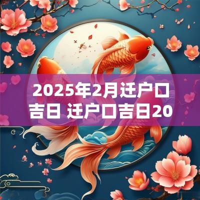 2025年2月迁户口吉日 迁户口吉日2025年