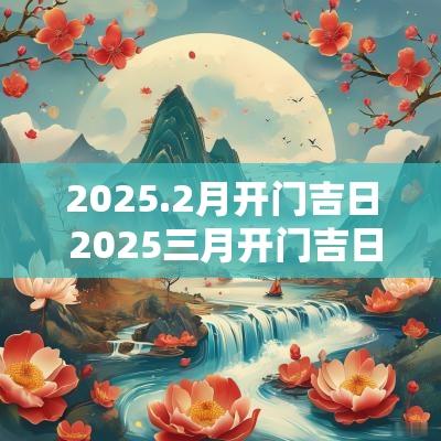 2025.2月开门吉日 2025三月开门吉日