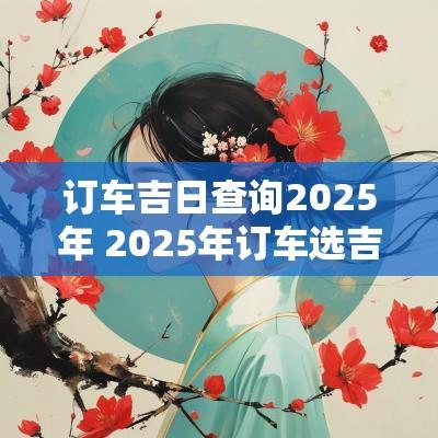 订车吉日查询2025年 2025年订车选吉日