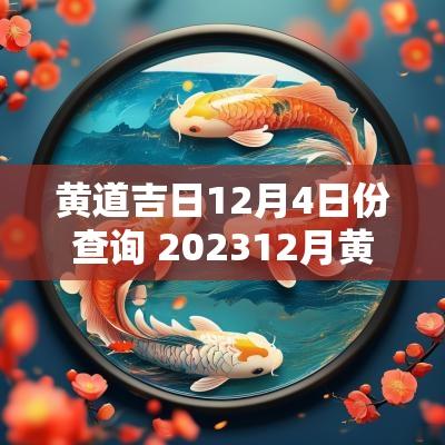 黄道吉日12月4日份查询 202512月黄道吉日查询