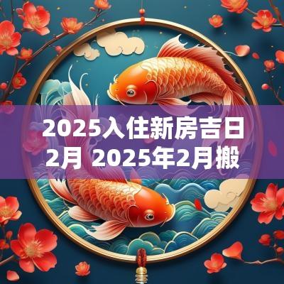 2025入住新房吉日2月 2025年2月搬新房吉日