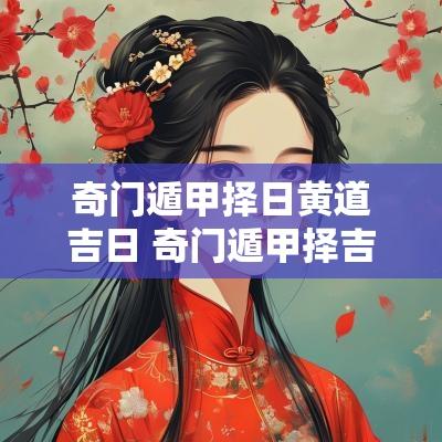 奇门遁甲择日黄道吉日 奇门遁甲择吉详细讲解