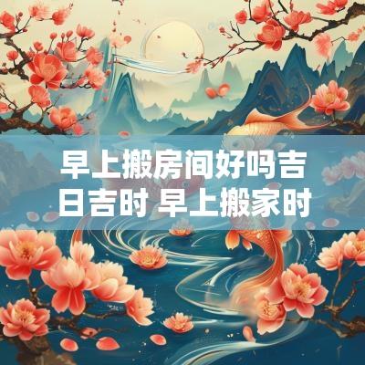 早上搬房间好吗吉日吉时 早上搬家时间越早越好么