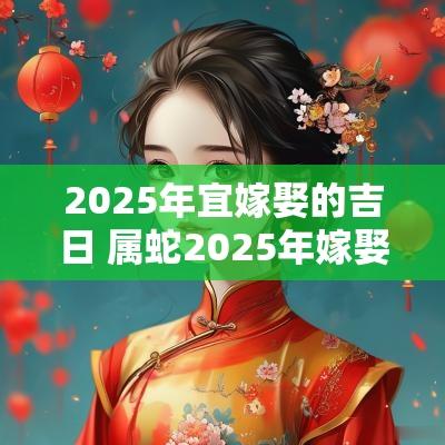2025年宜嫁娶的吉日 属蛇2025年嫁娶吉日表