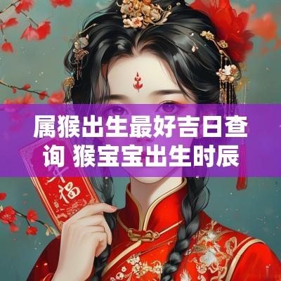 属猴出生最好吉日查询 猴宝宝出生时辰吉日