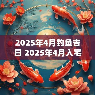 2025年4月钓鱼吉日 2025年4月入宅吉日