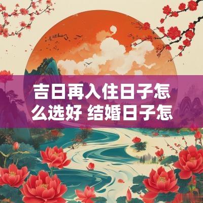 吉日再入住日子怎么选好 结婚日子怎么选吉日