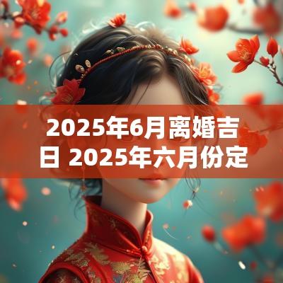 2025年6月离婚吉日 2025年六月份定婚吉日