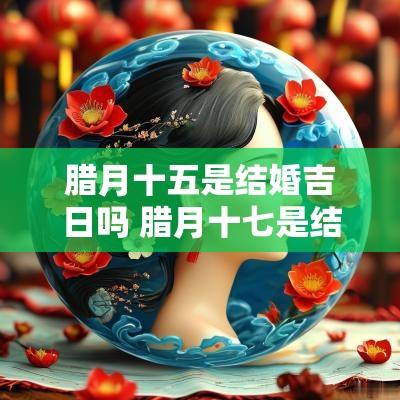 腊月十五是结婚吉日吗 腊月十七是结婚的黄道吉日