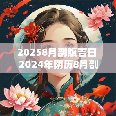 20258月剖腹吉日 2025年阴历8月剖腹产吉日一览表