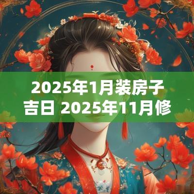 2025年1月装房子吉日 2025年11月修房吉日