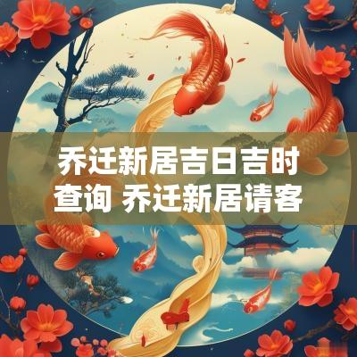 乔迁新居吉日吉时查询 乔迁新居请客8月吉日